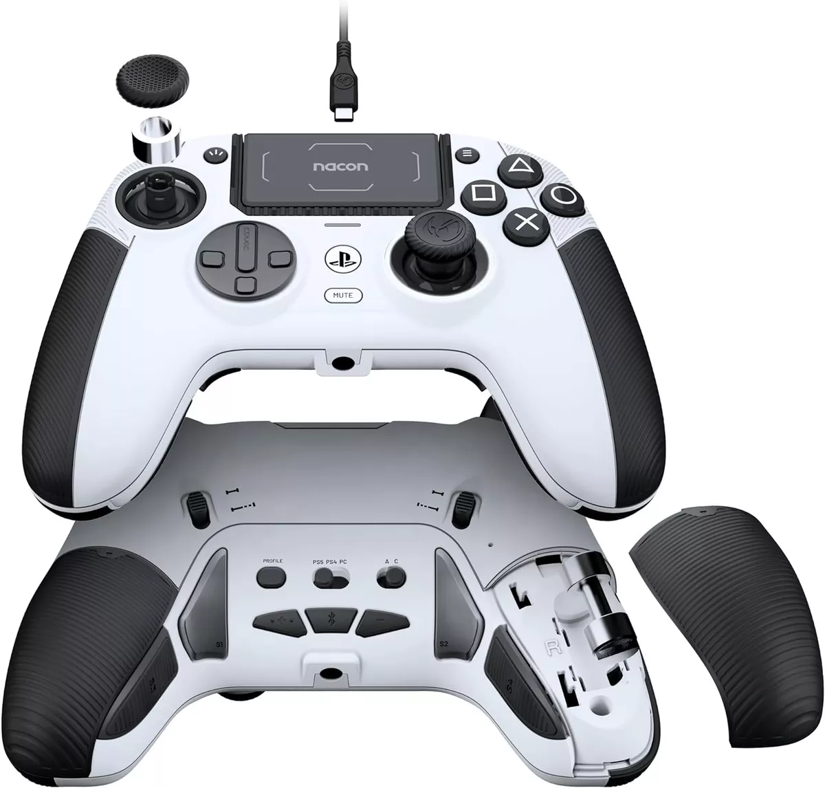 NACON Revolution 5 Pro Controller PS5 PS4 PC White PS5RP5WJP From NACON Revolution 5 Pro Controller PS5 PS4 PC White PS5RP5WJP From