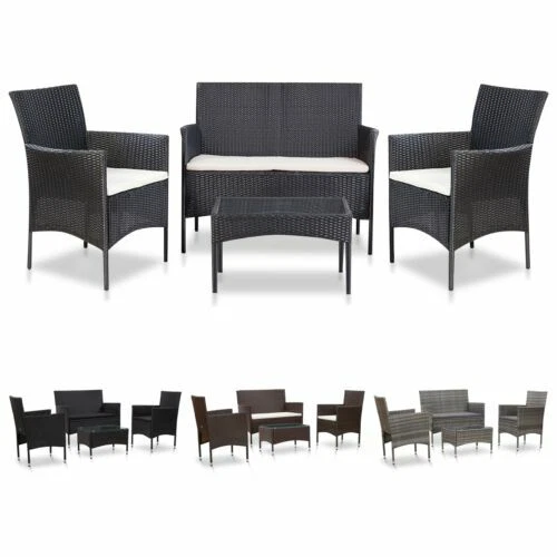 Coussins de jardin et terrasse noirs