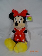 Disney Minnie Mouse Plush Red Polka Dot Dress Bow 18" NEW NWT