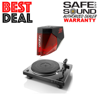 DENON DP450USB HI FI TURNTABLE WITH SPEED AUTO SENSOR + ORTOFON 2M RED UPGRADE 