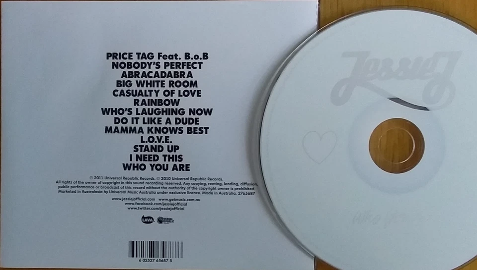 Jessie J - Who You Are 2011 Aussie 13 pistas CD EX Foto 2 de 2