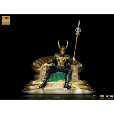Iron Studios - Marvel Comics Loki on Throne 1/10 BDS Art Scale