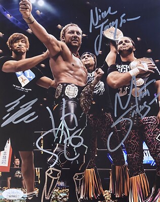 JSA Quad signed Kenny Omega Young Bucks & Kota Ibushi Dual 8x10 - HANDSIGNIERT 2