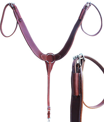 Amish USA Made Horse Tack Hermann Oak Leather Pulling Breast Collar 975H5021