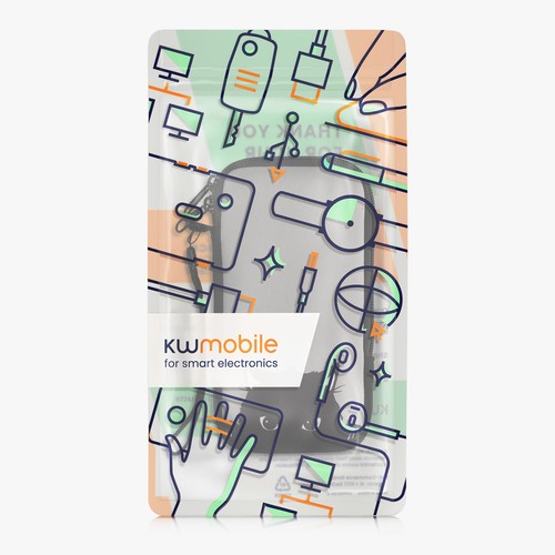 Funda de neopreno con cremallera para móvil XXL - 7" - Imagen 7 de 8