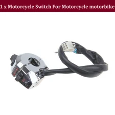 PC Left Side Motorcycle 7/8" Handlebar Horn Turn Signal Switch Control For Honda