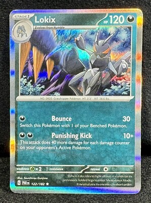 🔥Lokix Paradox Rift 122/182 HOLO Rare True “Grasshopper” Pokemon