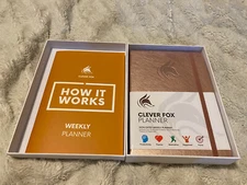 Clever Fox Planner – Undated Weekly & Monthly Planner. Rose Gold.