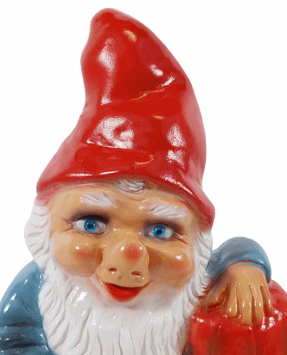 Enano de Jardín Decoración Figura Enano Con Calabaza Y Fresas de Plástico H 26 - Imagen 2 de 5