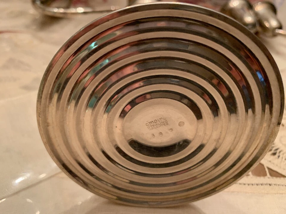 PAR DE CANDELABROS EMPIRE STERLING 3 LUCES 862 Foto 4 de 4