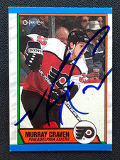 MURRAY CRAVEN AUTHENTIC AUTOGRAPH 1989-90 O-PEE-CHEE 89-90 NO 44      29122