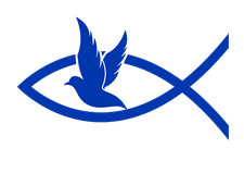 Christenfisch Autoaufkleber  mit Taube - Religion-Glauben-Sticker-UV Beständig