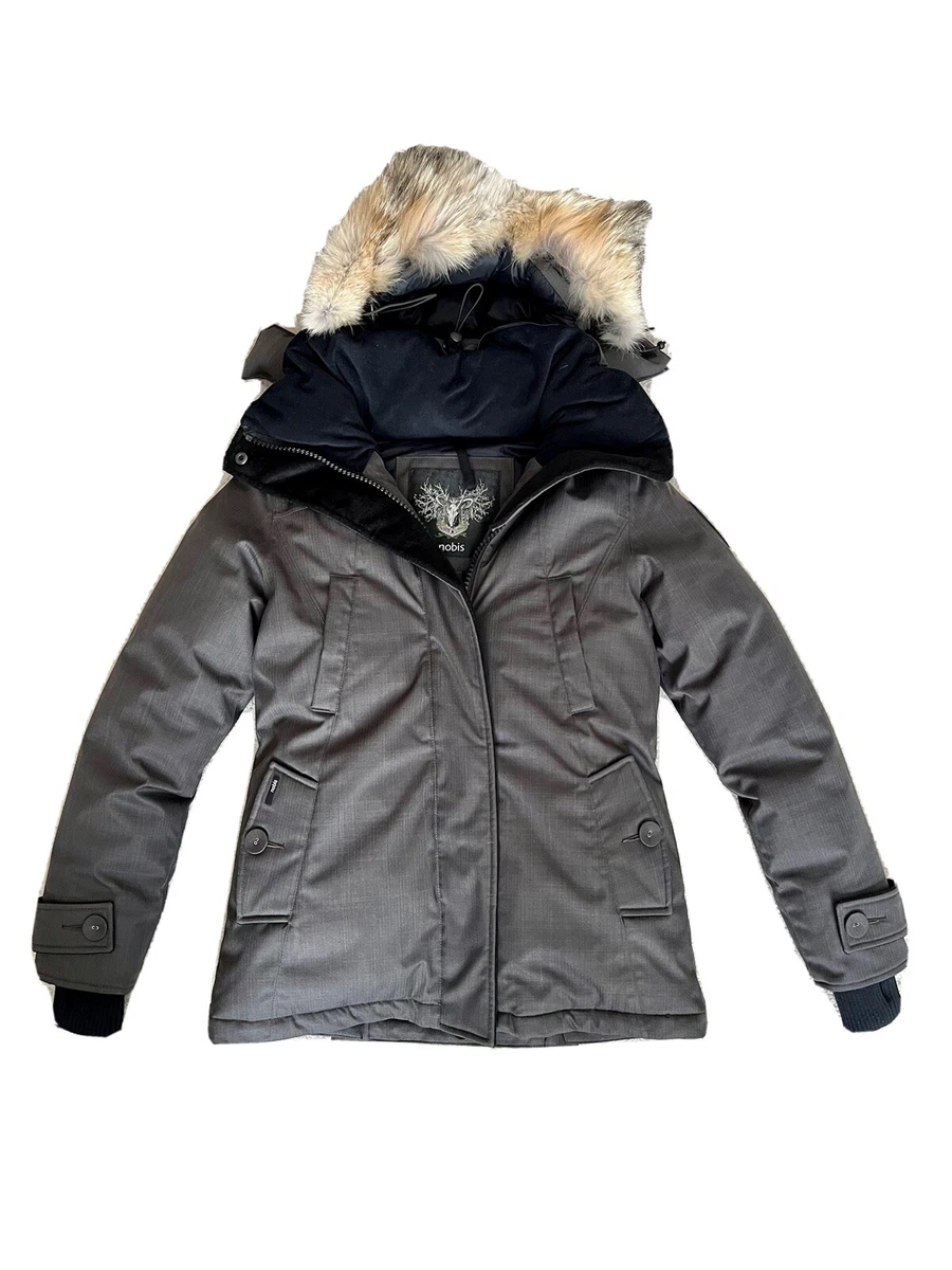 Nobis Canada Duck Down Coat with Fur Hood size Small Retail $850 | eBay