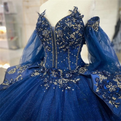 blue champagne dress Ladivine CJ419 Flirty and Fun A-line Party Dress Champagne / S main image 0