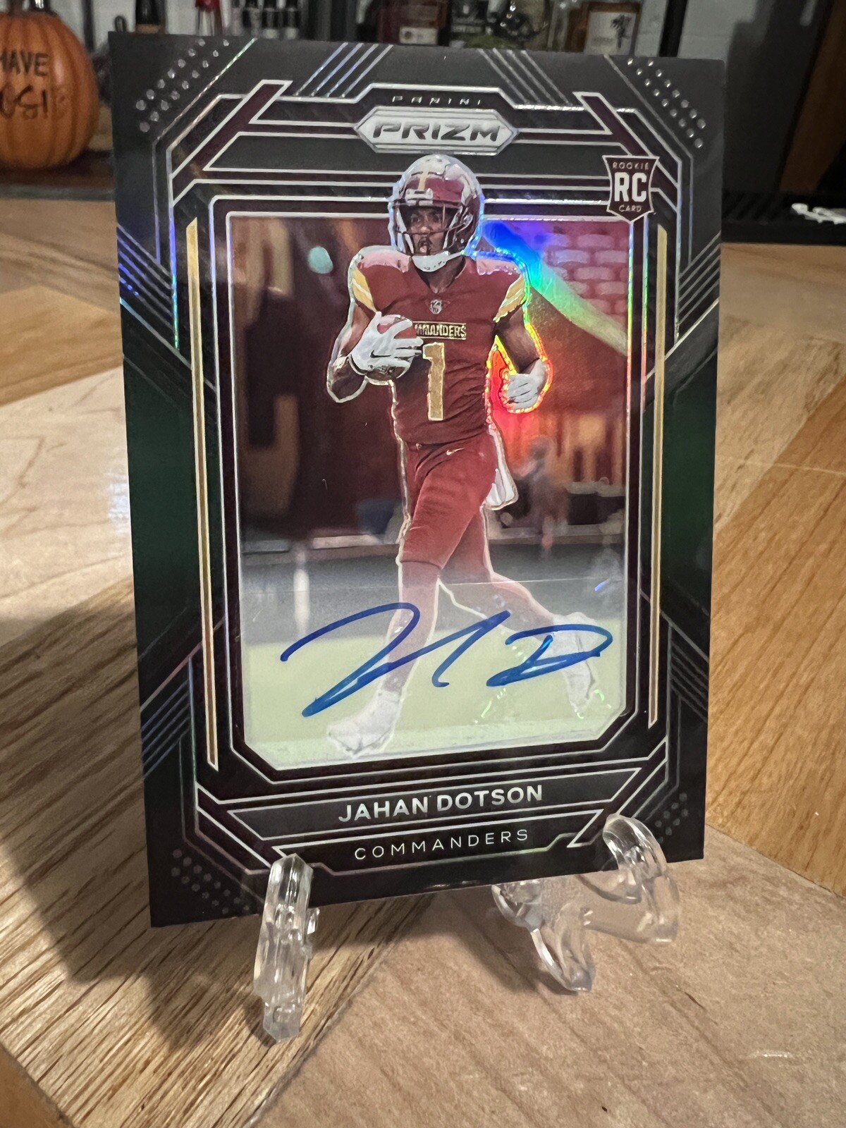 Jahan Dotson 2022 Panini Chronicles Prizm Black Green Auto /49 RC WSH 🔥🔥