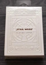 STAR WARS White Premium Playing Cards, Poker Size Standard Index by Theory11