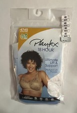 Playtex 18 Hour Bra Wirefree Ultimate Lift True Support Womens 4745 White 40D