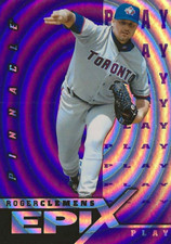 1998 Pinnacle Epix Play Purple #E16 Roger Clemens