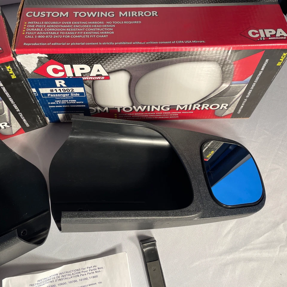 Cipa Custom Towing Mirrors Set #11901 And #11902  1997-2008 Ford F250/F350 - Image 3 of 4
