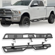Dodge Side Steps Running Boards 2- Raised Step Side For 2010-2024 Dodge Ram 3500 & 2500 Crew Cab