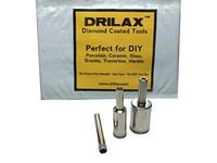 Drilax⢠3 Pcs Diamond Drill Bit Set 1/4 , 1/2 , 3/4 For Tiles, Glass, Fish on sale Drilax⢠3 Pcs Diamond Drill Bit Set 1/4 , 1/2 , 3/4 For Tiles, Glass, Fish on sale