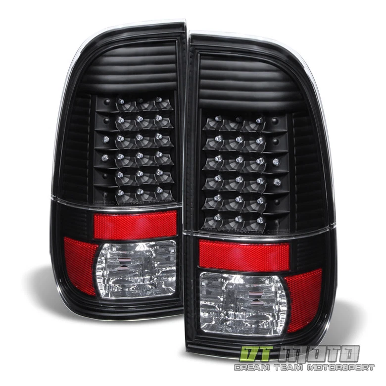 Black 2008-2016 Ford F250 F350 F450 SuperDuty LED Tail Lights Brake Lamps - Image 4 of 4