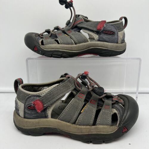 Keen Newport H2 Youth Size 1 Gray Sandals Water Sports Closed Toe - 第 1/8 張圖片