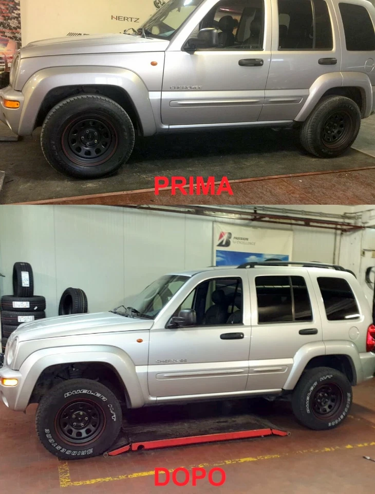 Rialzo 2" (+50mm) assetto lift kit Jeep Cherokee, Liberty KJ 2001/2008 - Immagine 2 di 4