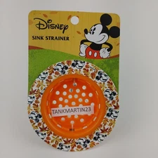 Disney Mickey Mouse Fall Autumn Harvest Sink Strainer Leaf Leaves Orange Plastic
