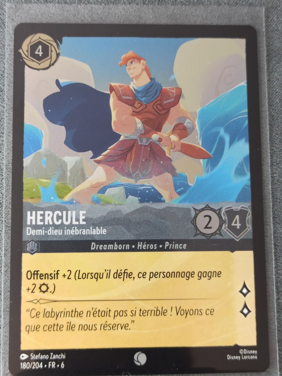 lorcana hercules cards - Azurite Sea - - Baby Demigod (Legendary) This deck pairs intelligent Sapphire characters Disney Lorcana Showcase - Go