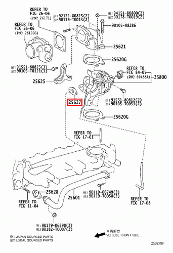 Genuine Toyota Prado 150 120 90 Series KDJ 1KD 3.0 Diesel EGR Valve Gasket - Picture 9 of 20