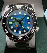 Seiko Herren Taucheruhr 42 mm Analo Edelstahl...