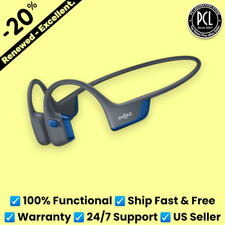 Shokz OpenRun Pro 2 Bone Conduction Open-Ear Bluetooth Headphones Steel Blue