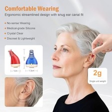 Rechargeable Hearing Aid for Seniors, Clear Sound, Comfortable Fit, Easy Use