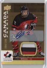 2017 Upper Deck Team Canada Juniors Premium Materials 64/199 Josh Brook Auto b9t
