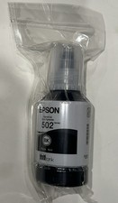 EPSON 502 Ink Bottle Exp 3/2029  127ml  Black - Genuine Sealed 