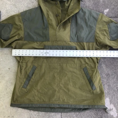 Gorka Style Green Jacket Windbreaker Men 2XL Hooded Pockets Tactical Military image 9