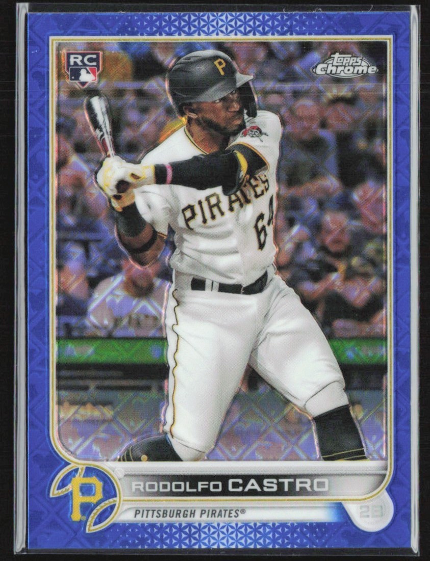Rodolfo Castro 2022 Topps Chrome Logofractor Blue Refractor RC /150 #43