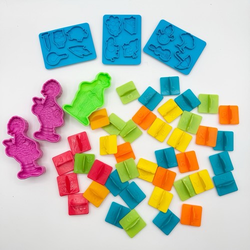 Large Lot VTG Play-Doh Sesame Street ABC Playset Big Bird Cookie Monster PARTS