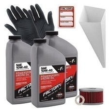 Factory Racing Parts 10W40 3 QT Oil Change Kit For Suzuki DR650S, DR650SE 50.65 per gallon