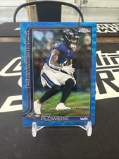 ZAY FLOWERS 2025 TOPPS CHROME BLUE WAVE REFRACTOR #22 RAVENS /150