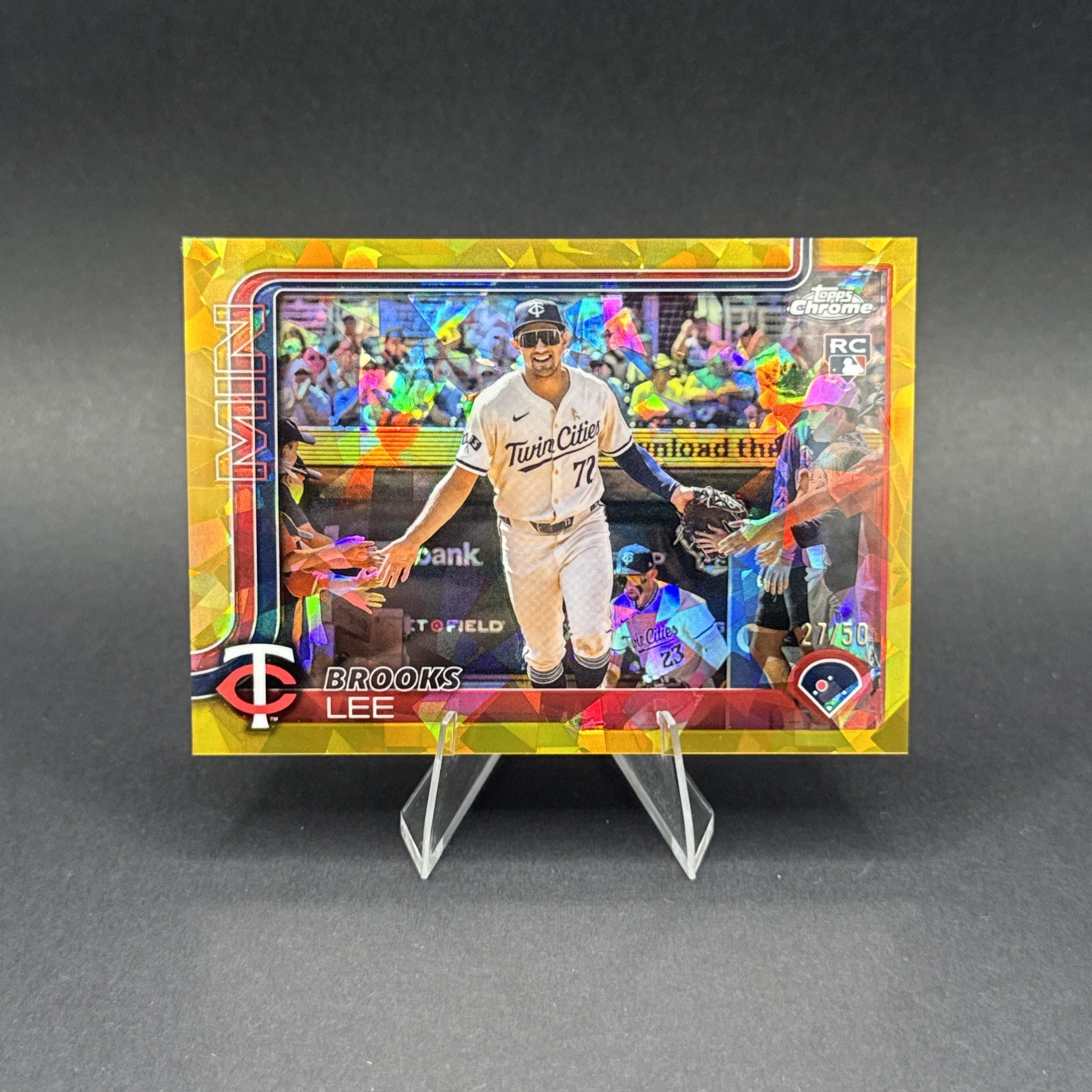 Brooks Lee 2025 Topps Chrome Sapphire GOLD 27/50 RC Image Variation SP