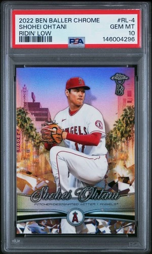 2022 Ben Baller Chrome - Shohei Ohtani - Ridin’ Low #RL-4 - GEM MT PSA 10! 💎🔥