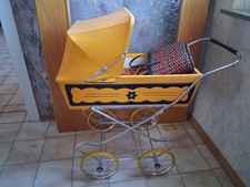 Puppenwagen gelb Original 60er 70er Jahre Vintage Sammlerstück