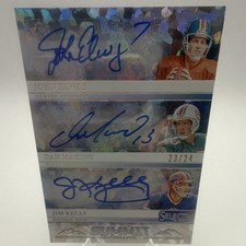 Panini Select Cracked Ice Summit Autographs Elway Marino Kelly  SUA-RQB #23/24