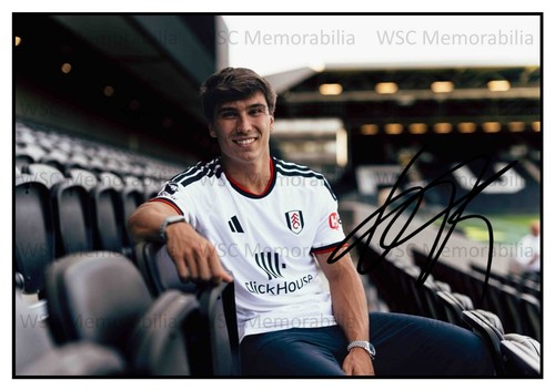 12918. Gonzalo Garcia Signed Pictures (A4 Prints) Fulham Real Madrid Spain