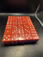 Dice Set 6 Sided - Playing Red 1" Set of Dice - Square Dice for Classroom - 30