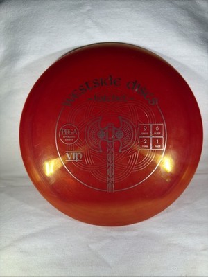 Westside Discs VIP Hatchet Red W Black Stamp Brand New Disc Golf Rare 176g