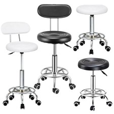 Adjustable Bar Stools Gas Lift Swivel Home Breakfast Counter Chair Faux Leather