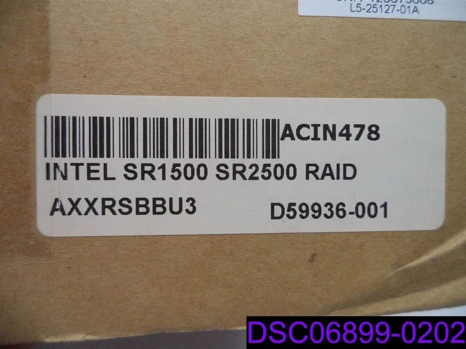 Batería inteligente Intel Raid usada de respaldo con cable P/N AXXRSBBU3 Foto 3 de 3